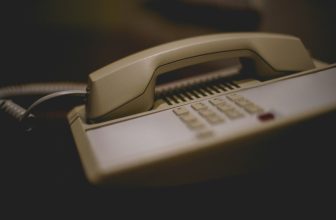 white and gray ip phone